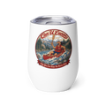 CUC Wine Tumbler — George’s Sunset Sipper | White | front | revised approved George placement