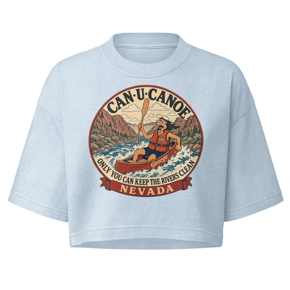 George's Nevada River Badge garment-dye crop tee variant 2