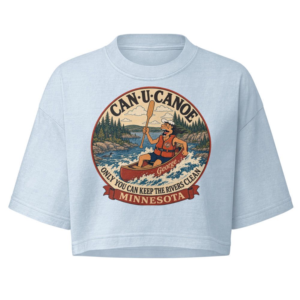 George's Minnesota River Badge garment-dye crop tee colorway 2