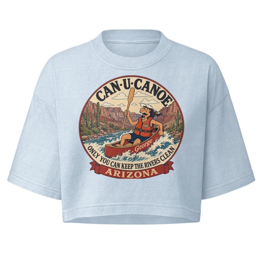 George's Arizona River Badge garment-dye crop tee colorway 2