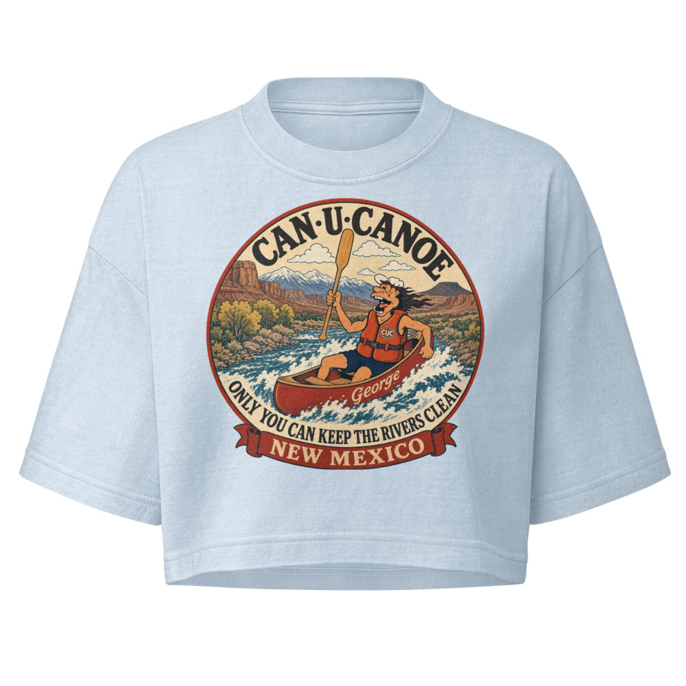 George's New Mexico River Badge garment-dye crop tee colorway 2