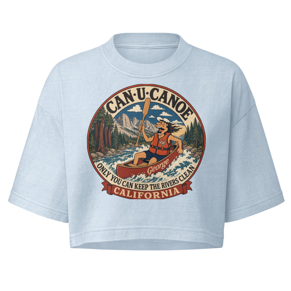 George's California River Badge garment-dye crop tee colorway 2