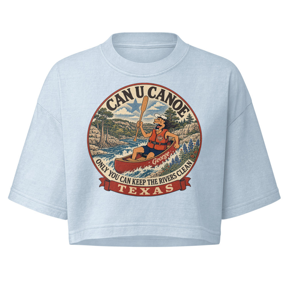 George's Texas River Badge garment-dye crop tee colorway 2