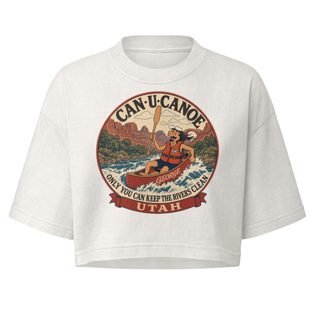 George's Utah River Badge garment-dye crop tee variant 3
