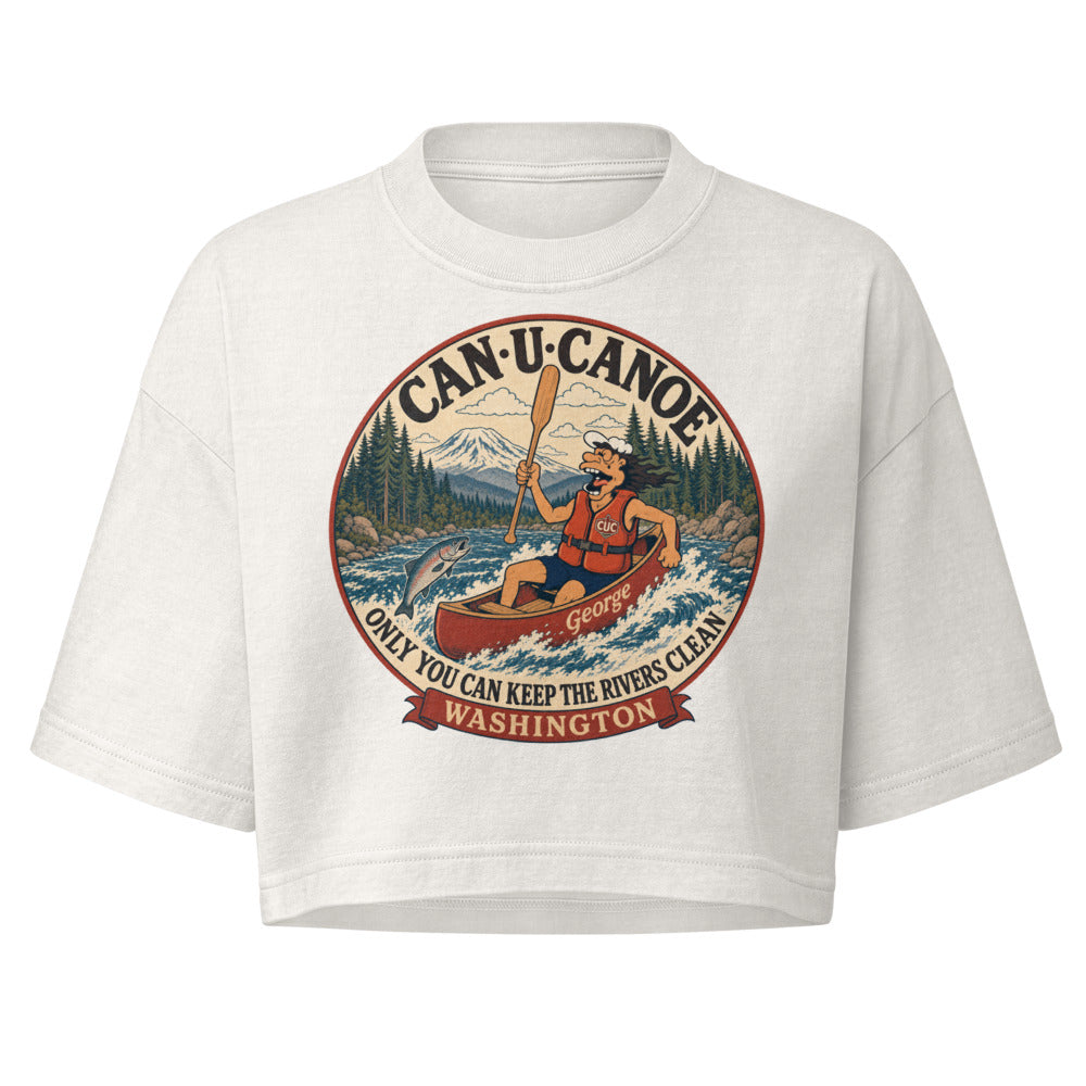 George's Washington River Badge garment-dye crop tee variant 3