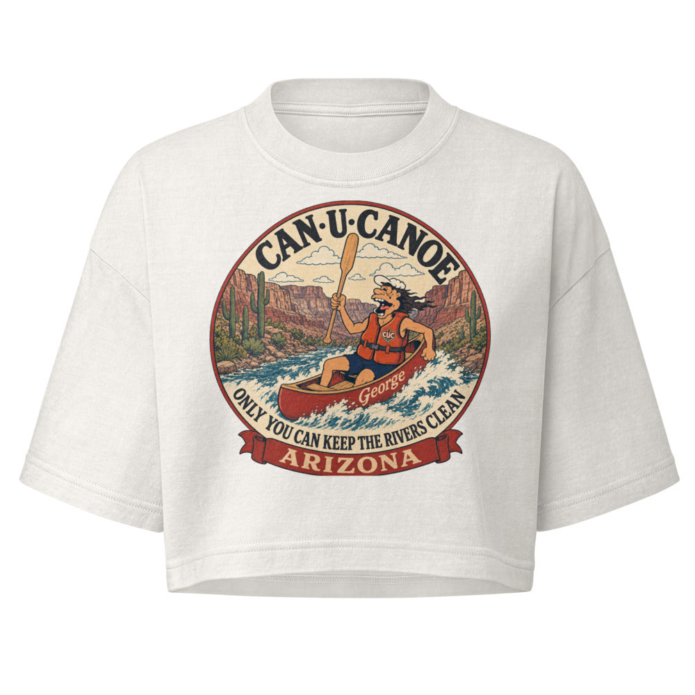George's Arizona River Badge garment-dye crop tee colorway 3