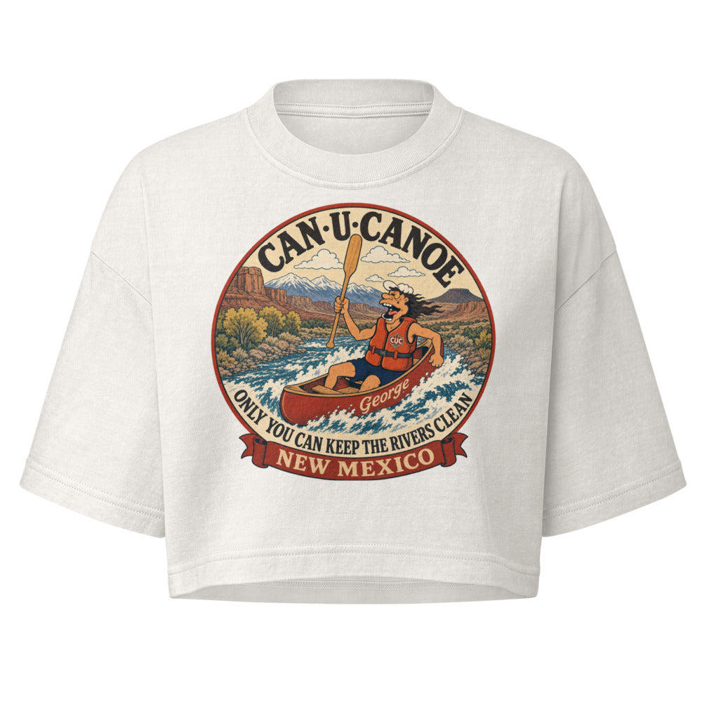 George's New Mexico River Badge garment-dye crop tee colorway 3