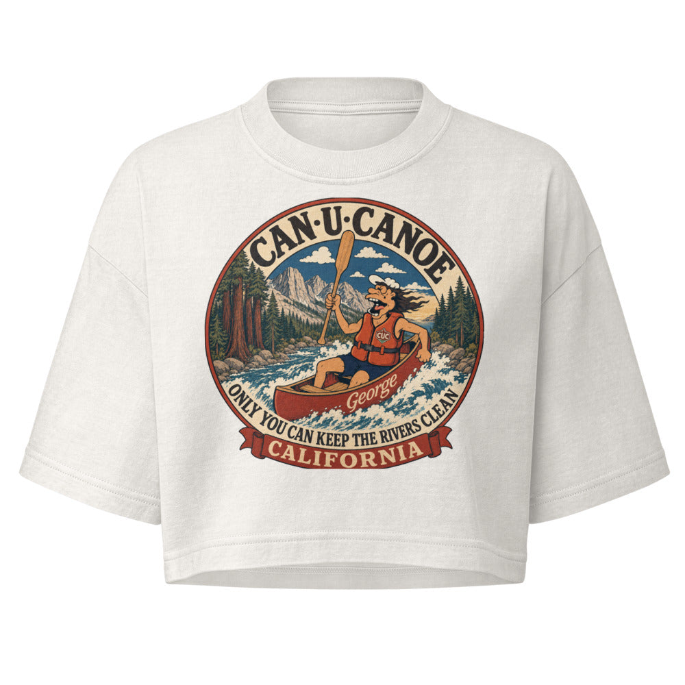 George's California River Badge garment-dye crop tee colorway 3