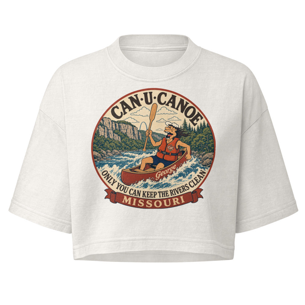 George's Missouri River Badge garment-dye crop tee variant 3