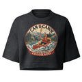Colorado River Badge crop tee in Washed Black