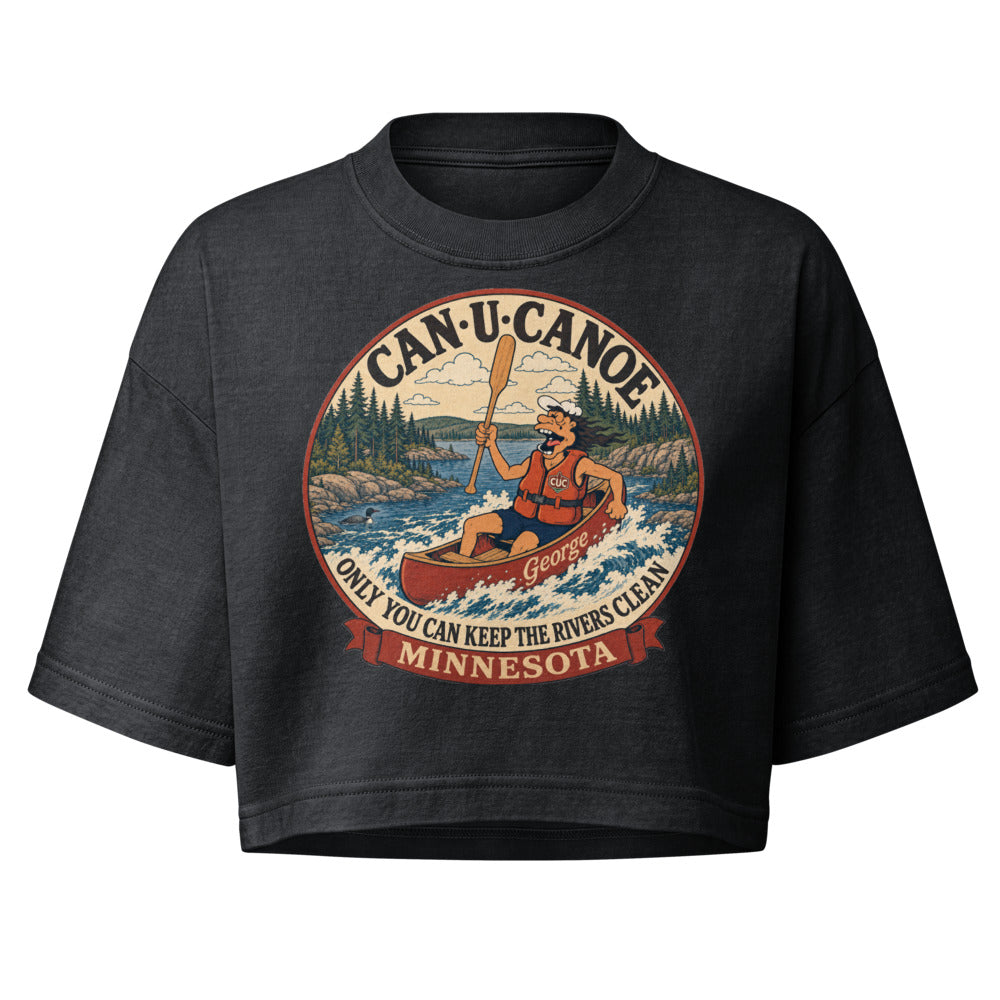 George's Minnesota River Badge garment-dye crop tee colorway 1
