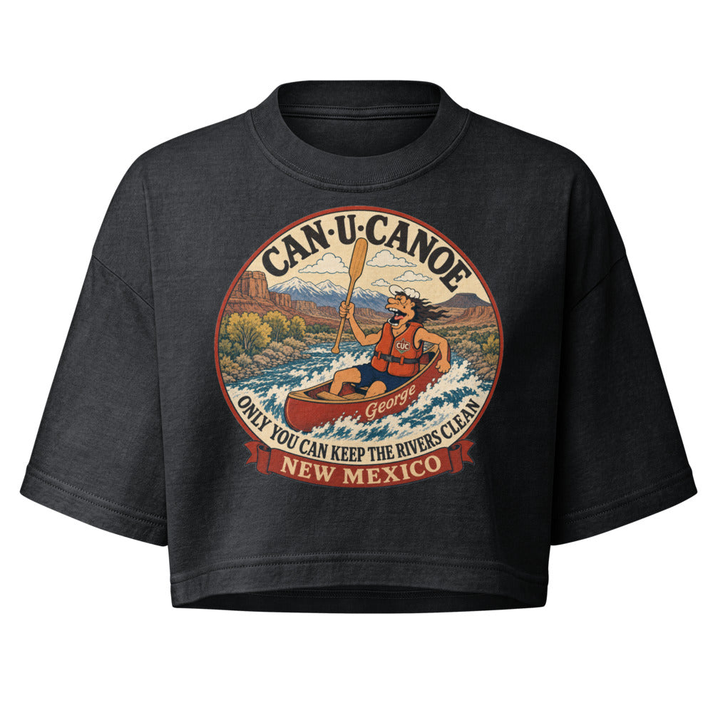 George's New Mexico River Badge garment-dye crop tee colorway 1