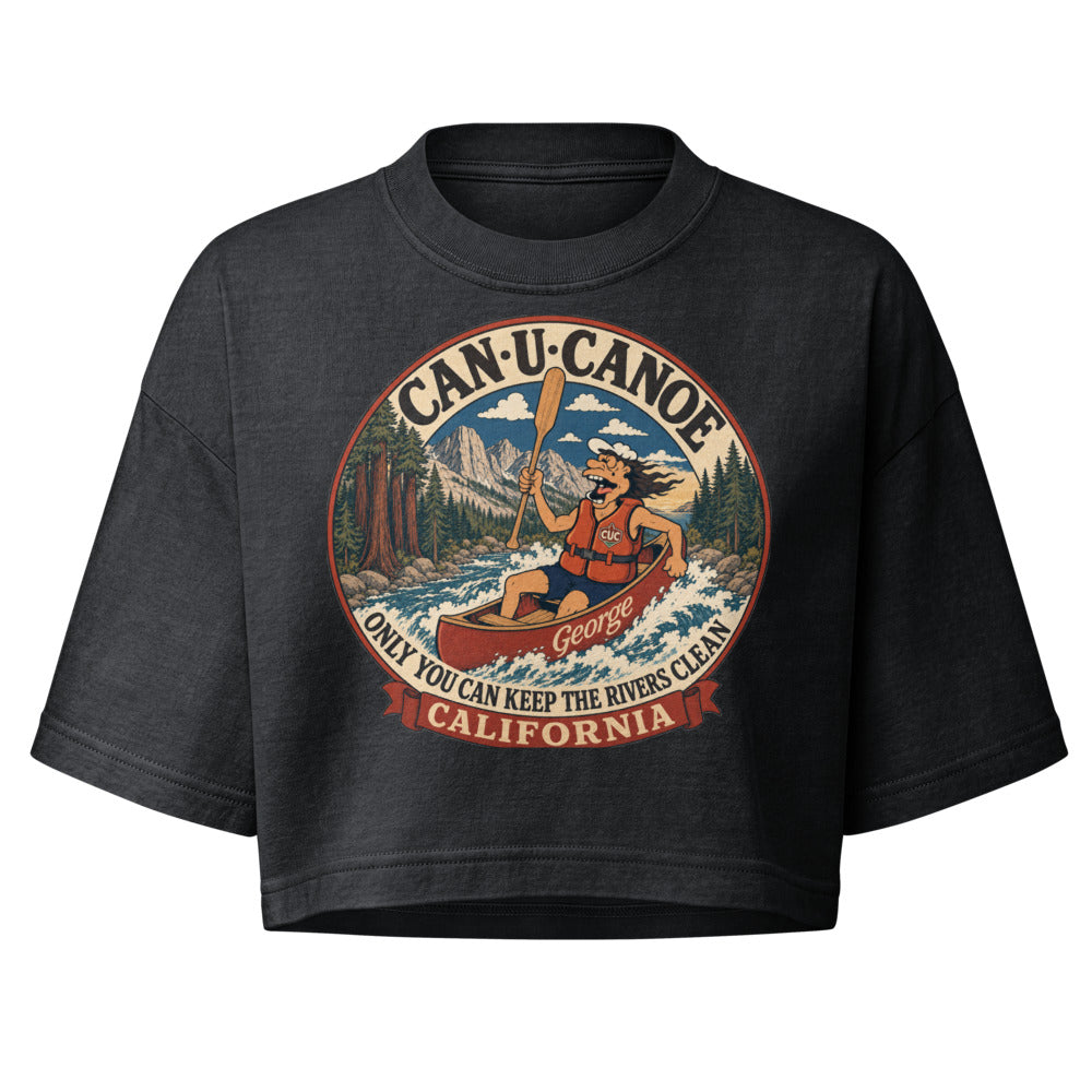 George's California River Badge garment-dye crop tee colorway 1