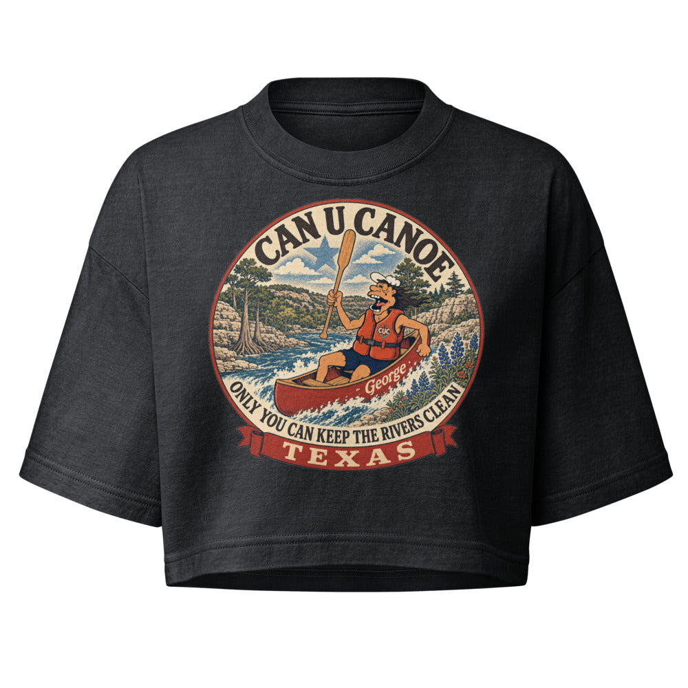 George's Texas River Badge garment-dye crop tee colorway 1