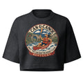 George's Kentucky River Badge garment-dye crop tee - Washed Black