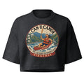 George's Virginia River Badge garment-dye crop tee - Washed Black
