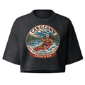 George's Indiana River Badge garment-dye crop tee - Washed Black