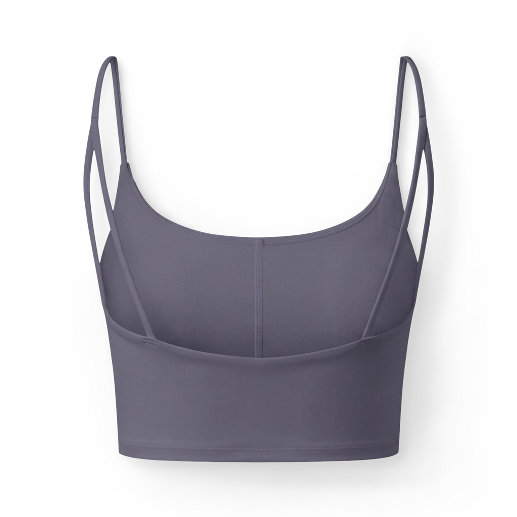 CUC Luxe Bra — George's Paddle Bra | Charcoal | XS | Back | exact approved George badge