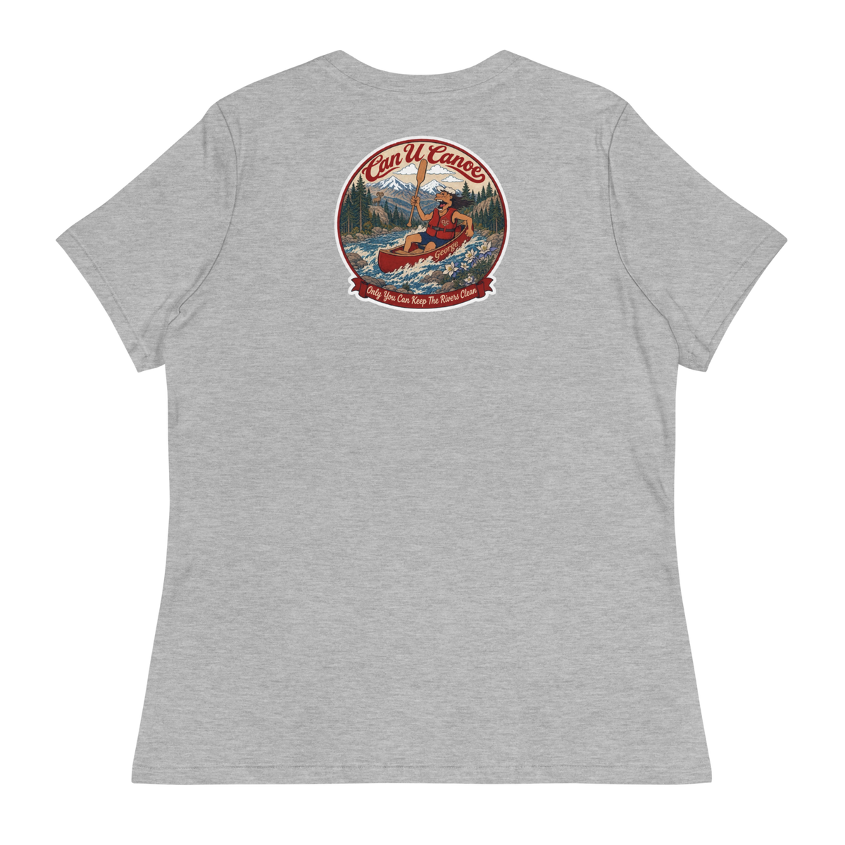 CUC Relaxed T-Shirt — George's Easy Float Tee | Athletic Heather | S | back | approved George campaign artwork