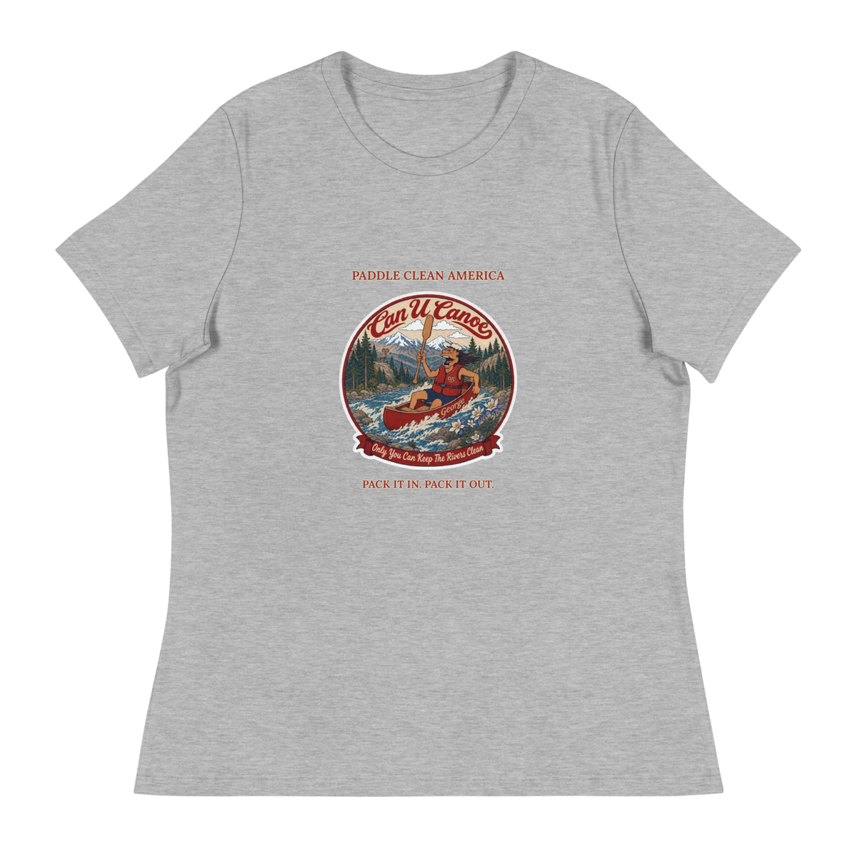 CUC Relaxed T-Shirt — George's Easy Float Tee | Athletic Heather | S | front | approved George campaign artwork
