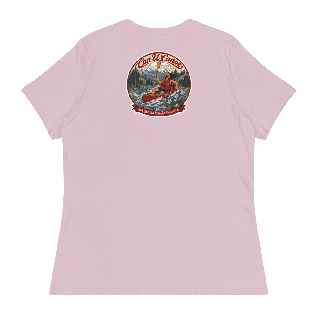 CUC Relaxed T-Shirt — George's Easy Float Tee | Light Violet | S | back | approved George campaign artwork