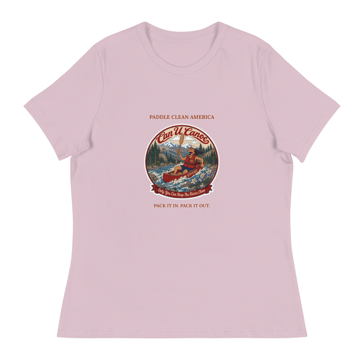 CUC Relaxed T-Shirt — George's Easy Float Tee | Light Violet | S | front | approved George campaign artwork
