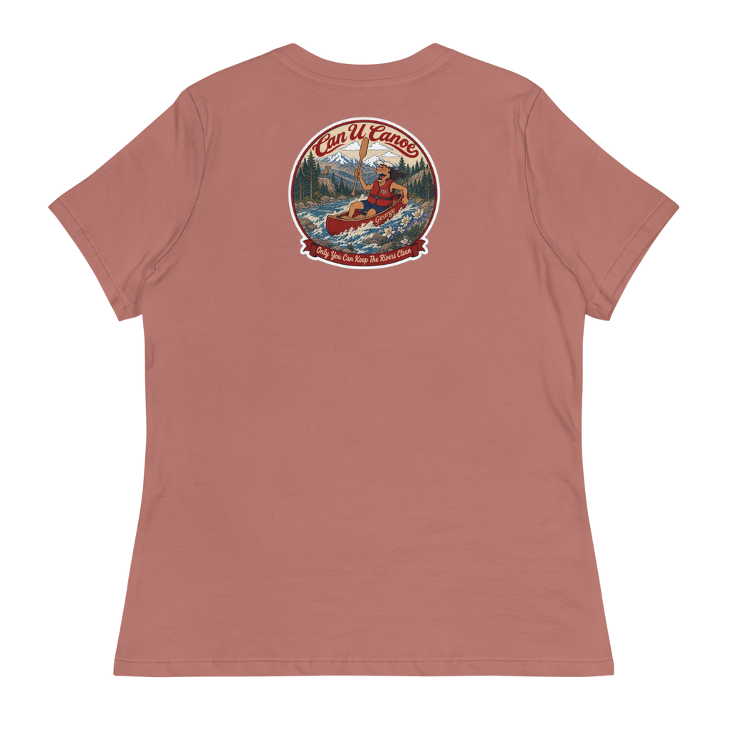 CUC Relaxed T-Shirt — George's Easy Float Tee | Mauve | S | back | approved George campaign artwork