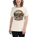 Colorado State Badge women’s relaxed tee in Natural, front mockup