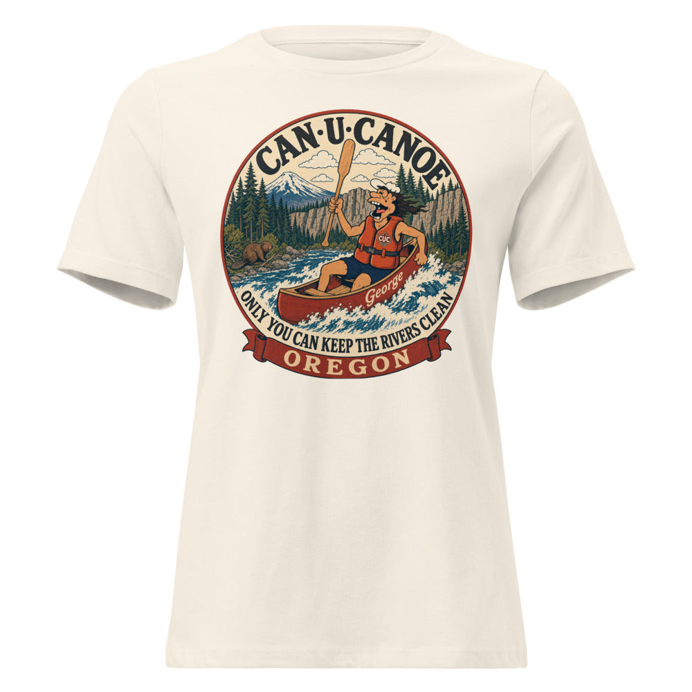 George's Oregon River Badge women's relaxed tee