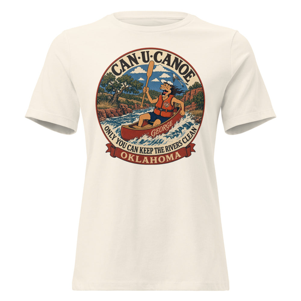 George's Oklahoma River Badge women's relaxed tee
