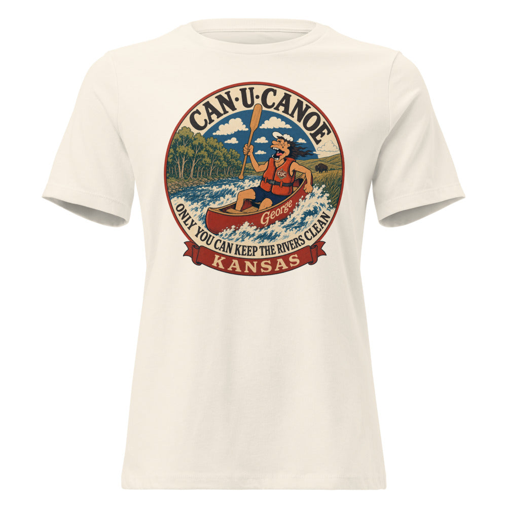 George's Kansas River Badge women's relaxed tee