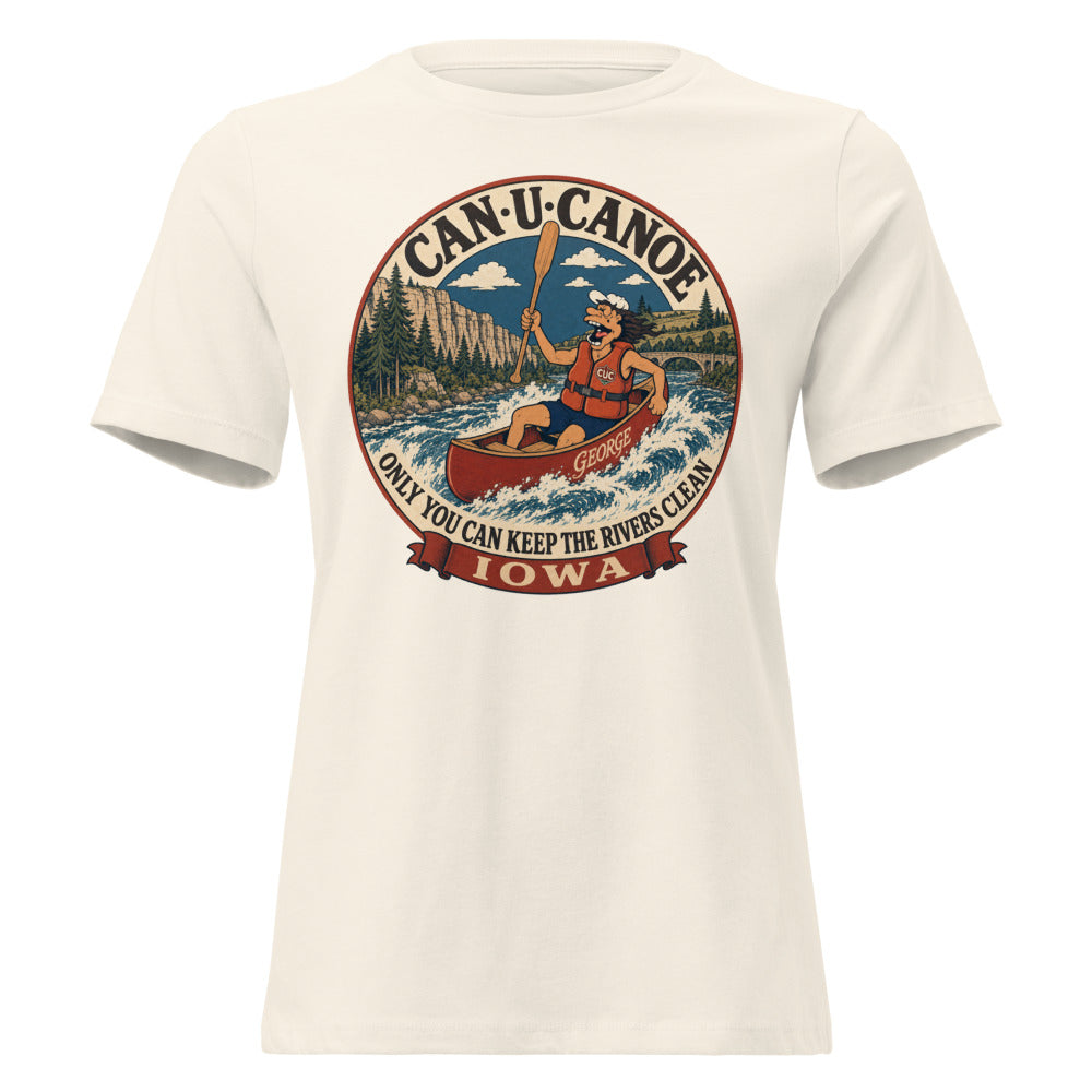 George's Iowa River Badge women's relaxed tee