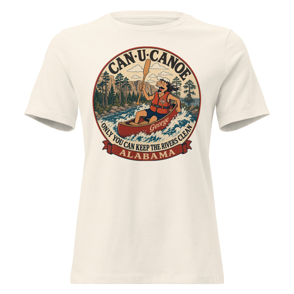 George's Alabama River Badge women's relaxed tee - Natural