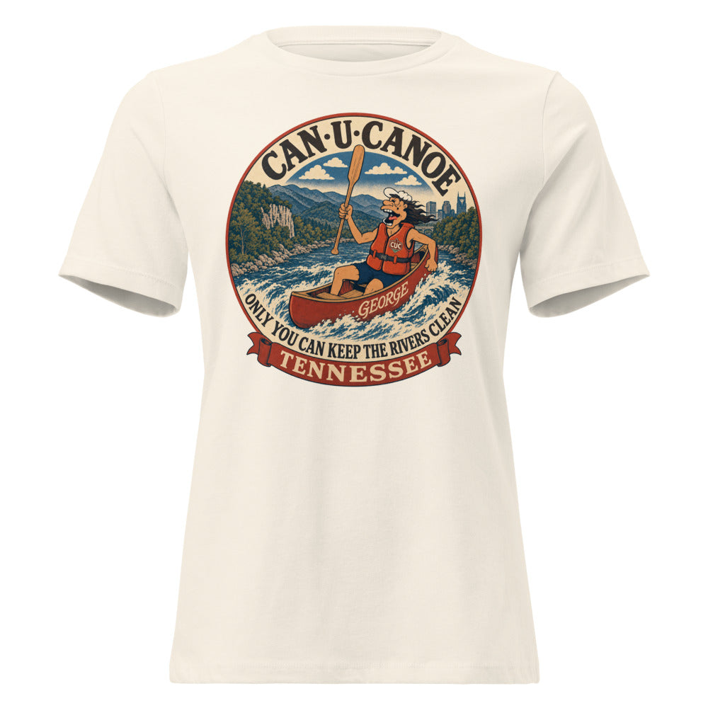 George's Tennessee River Badge women's relaxed tee - Natural