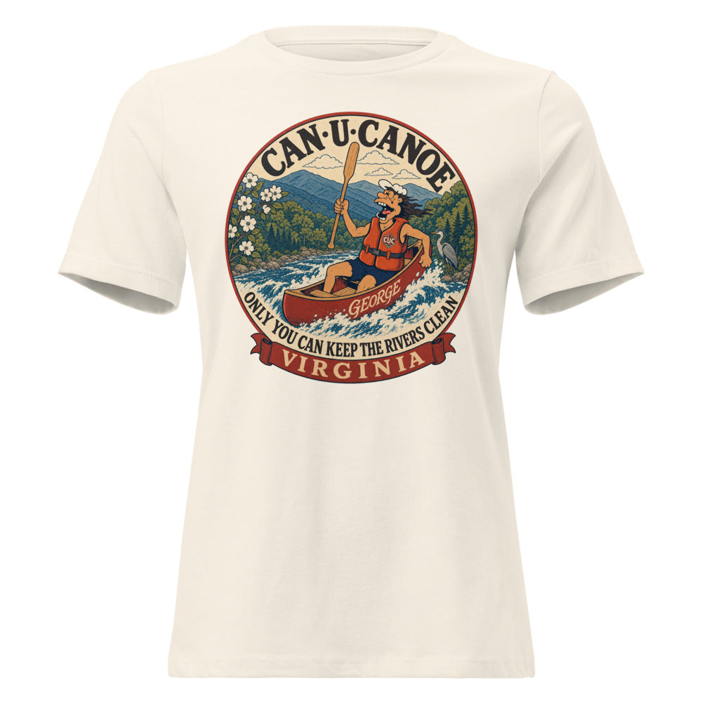 George's Virginia River Badge women's relaxed tee - Natural
