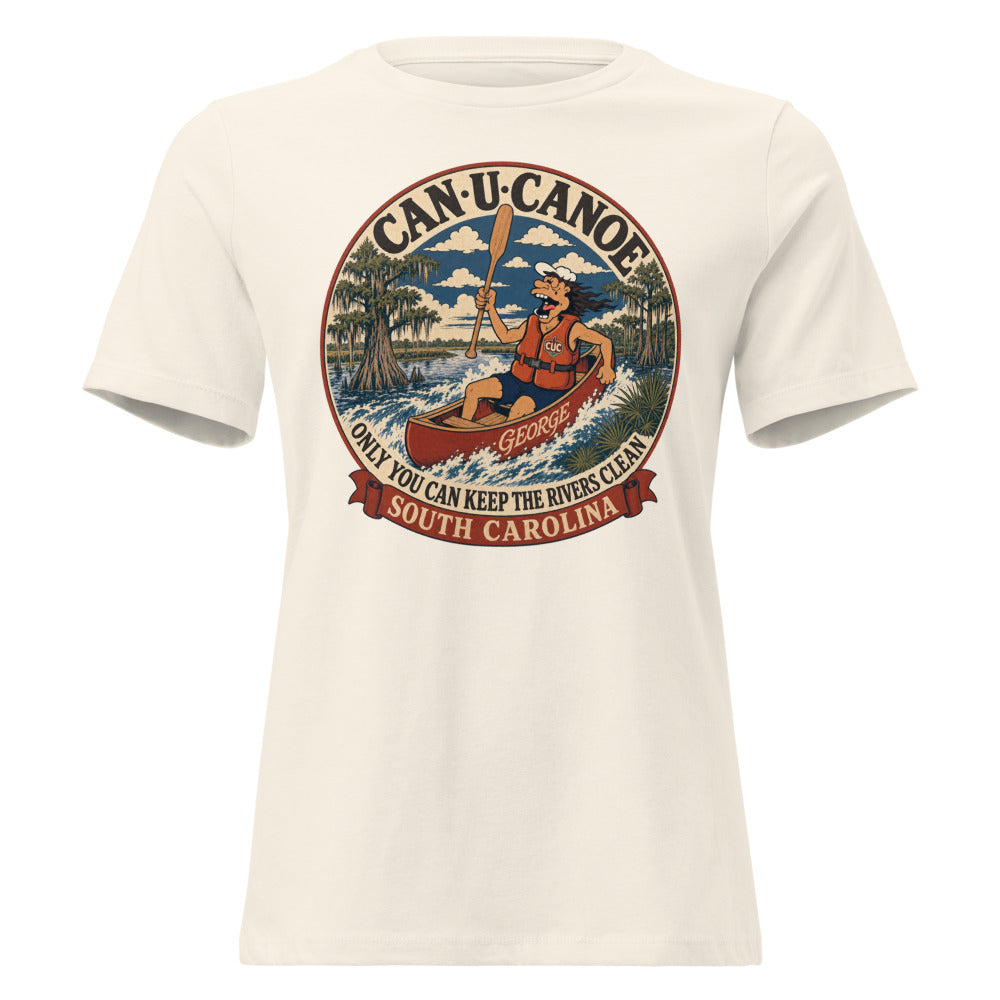 George's South Carolina River Badge women's relaxed tee - Natural