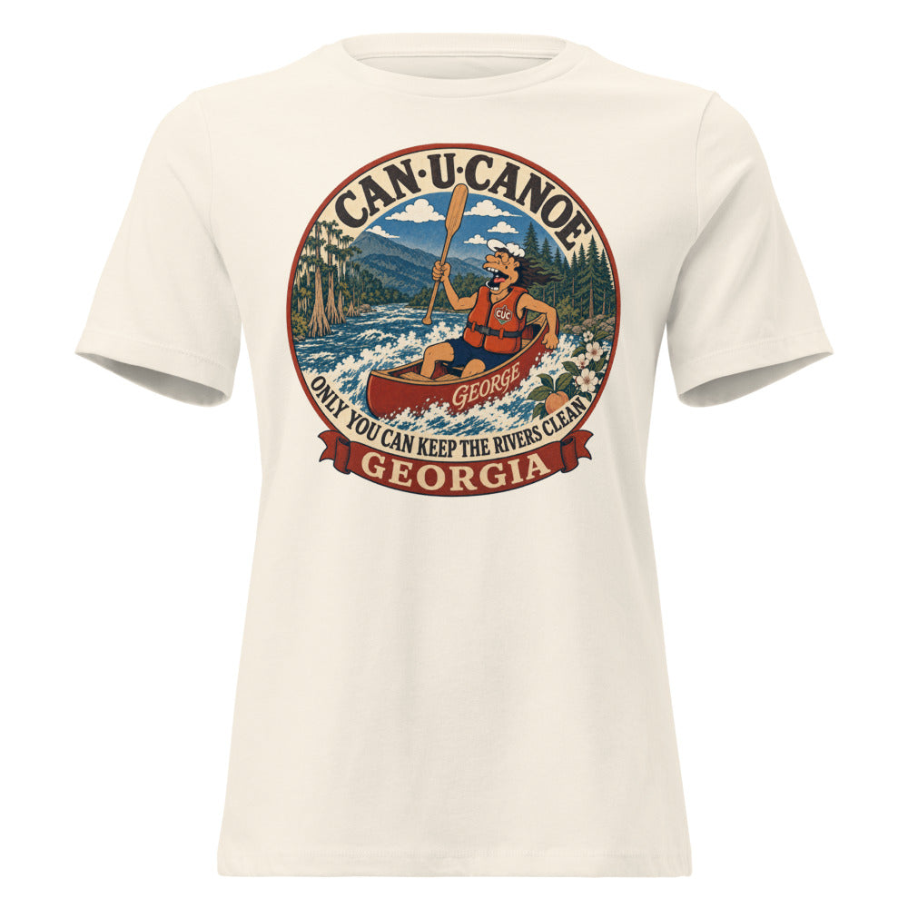 George's Georgia River Badge women's relaxed tee - Natural