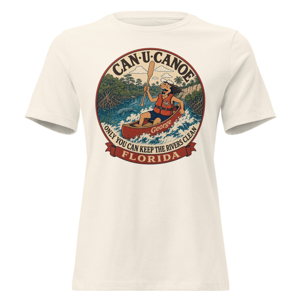 George's Florida River Badge women's relaxed tee - Natural