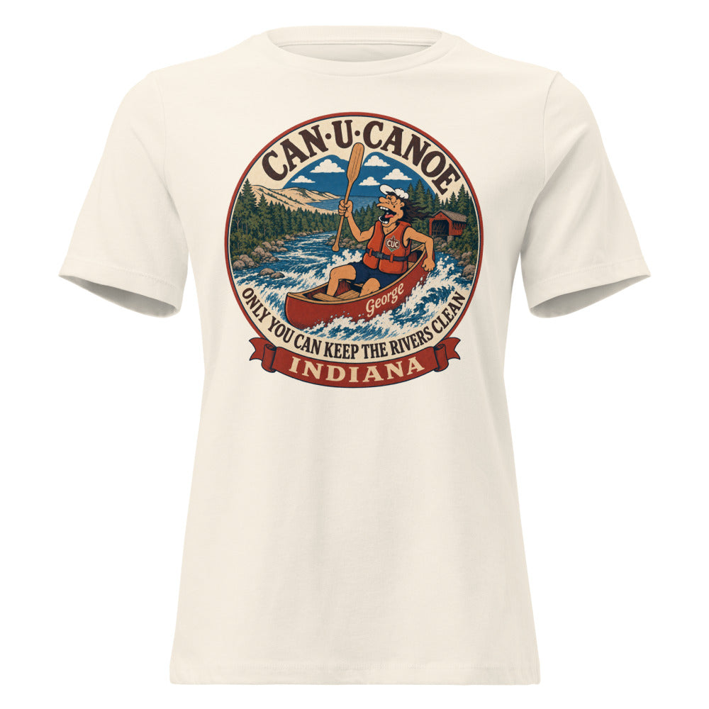 George's Indiana River Badge women's relaxed tee - Natural