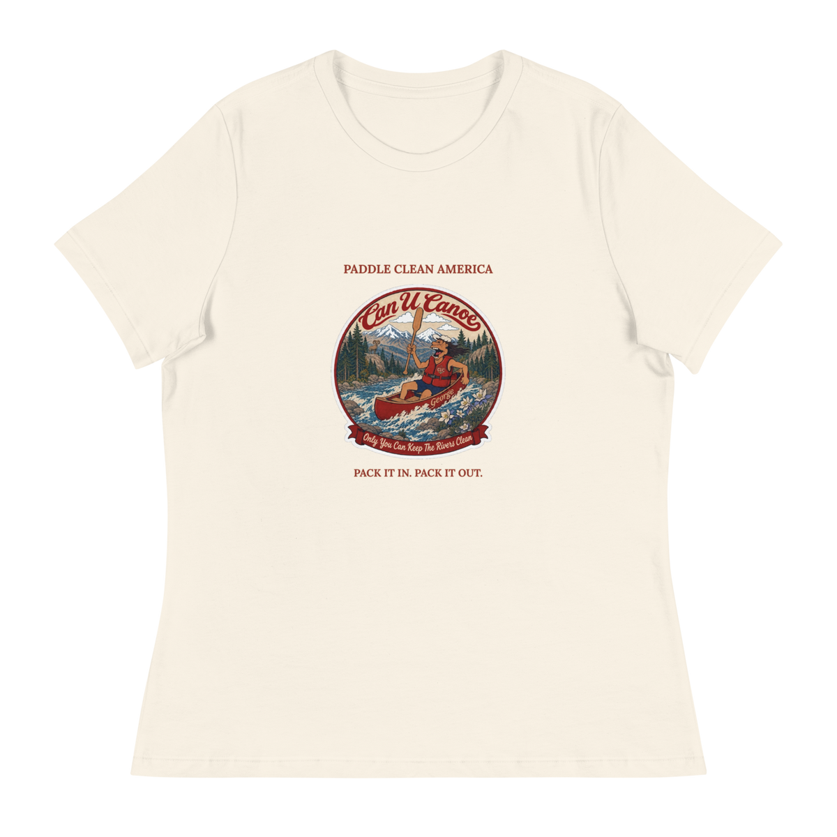 CUC Relaxed T-Shirt — George's Easy Float Tee | Natural | S | front | approved George campaign artwork