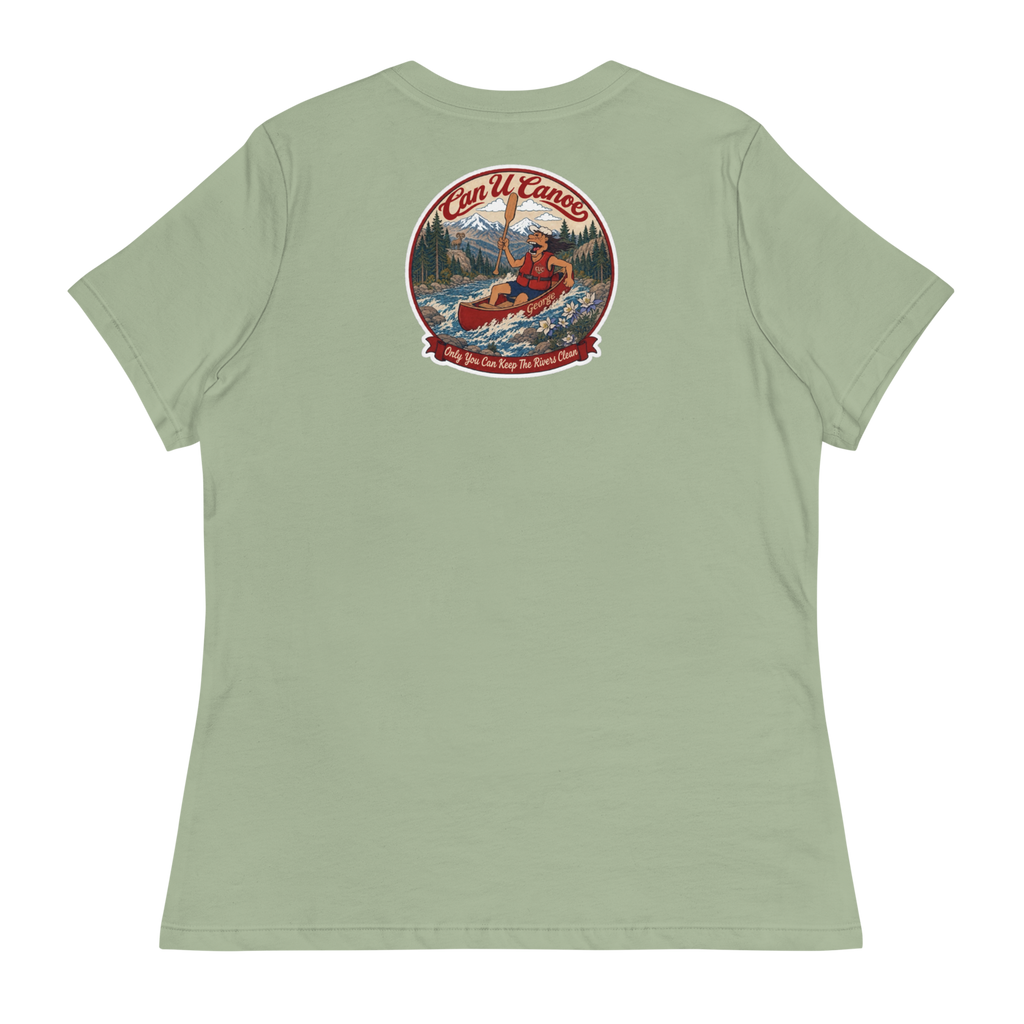 CUC Relaxed T-Shirt — George's Easy Float Tee | Sage | S | back | approved George campaign artwork