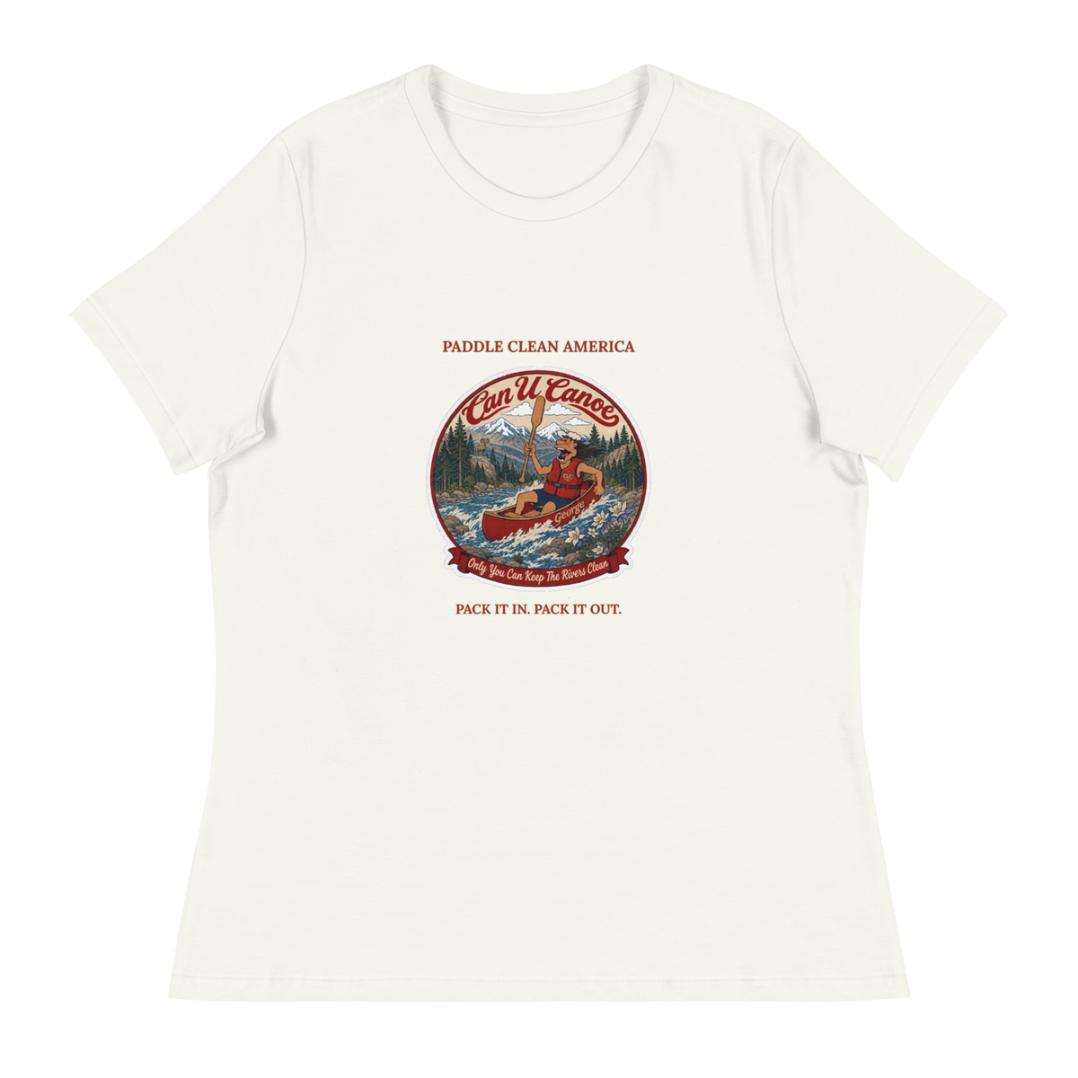 CUC Relaxed T-Shirt — George's Easy Float Tee | Vintage White | S | front | approved George campaign artwork