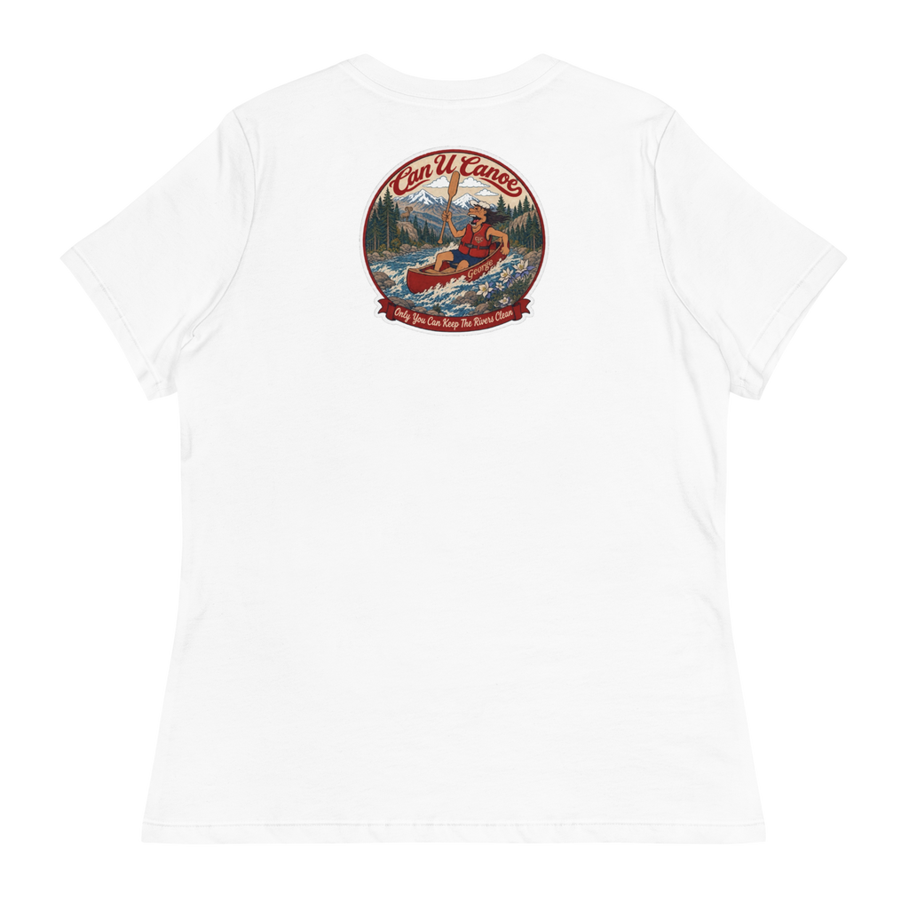 CUC Relaxed T-Shirt — George's Easy Float Tee | White | S | back | approved George campaign artwork