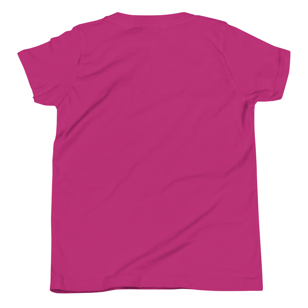 Junior River Rangers Youth Tee — Pink Canoe Edition | Berry | back | newest girl pledge-card artwork
