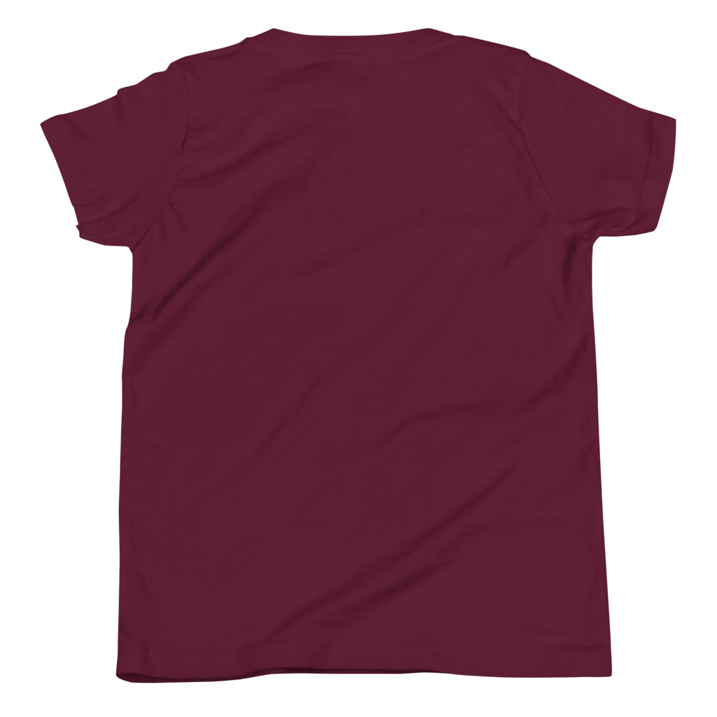 Junior River Rangers Youth Tee — Pink Canoe Edition | Maroon | back | newest girl pledge-card artwork