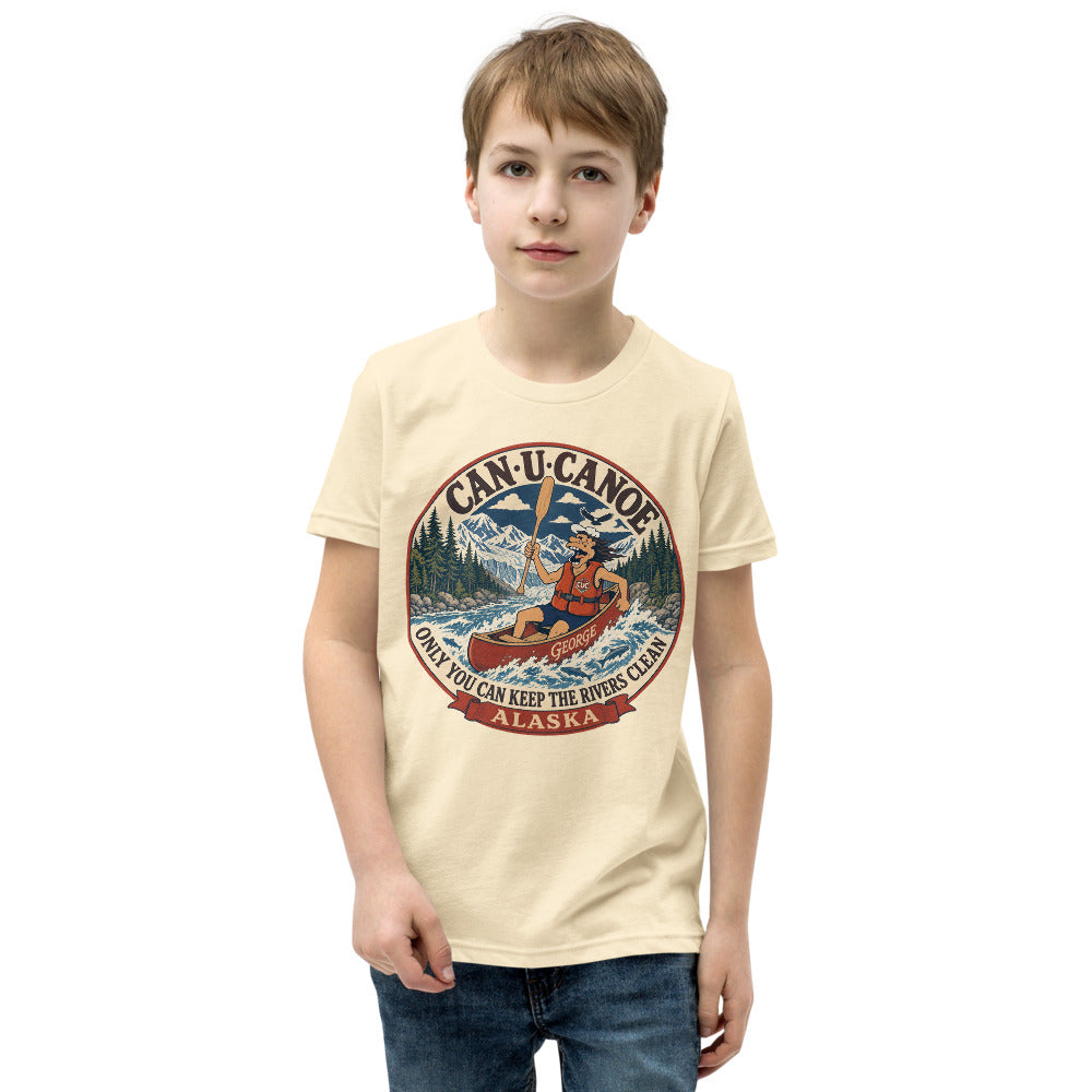 George's Alaska River Badge youth tee