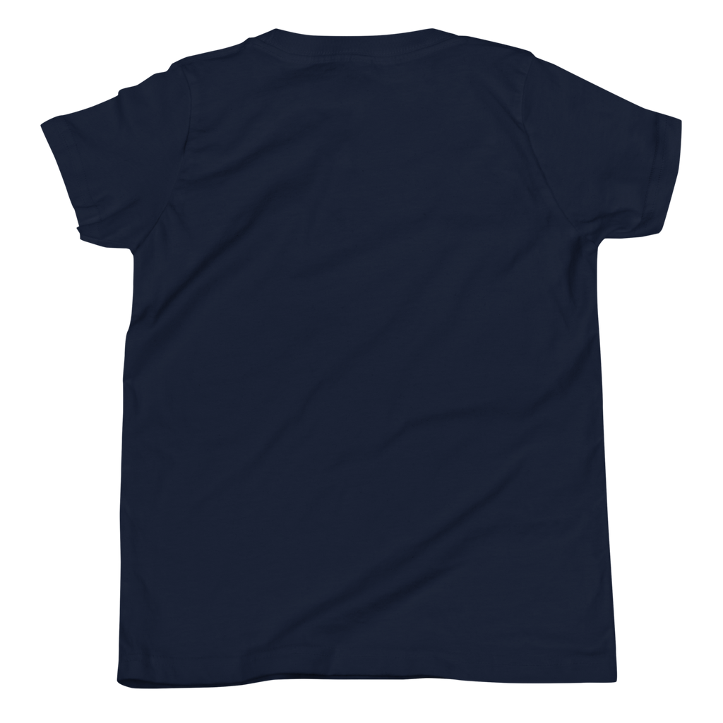 Junior River Rangers Youth Tee — Pink Canoe Edition | Navy | back | newest girl pledge-card artwork